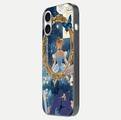 Midnight Queen Glass Case for iPhone 17 side-angle image showing reflection brightness and elegant tone