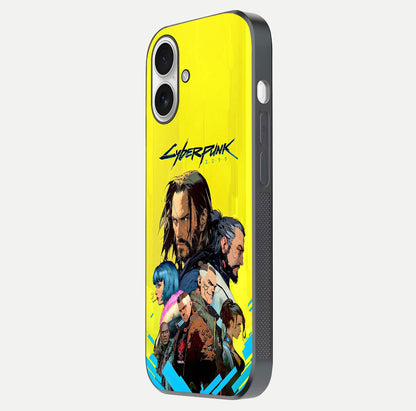Neon Rebel Genesis Glass Case for iPhone 17 side-angle image showing gloss surface and sharp neon tone