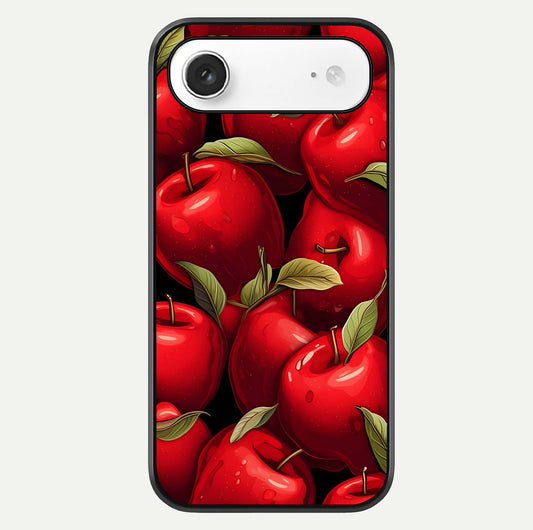 Apple Pattern Glass Case For iPhone Air  by Custom World