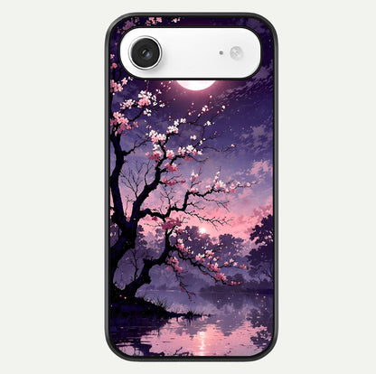 Blossom Pink Moon Glass Case For iPhone Air  by Custom World