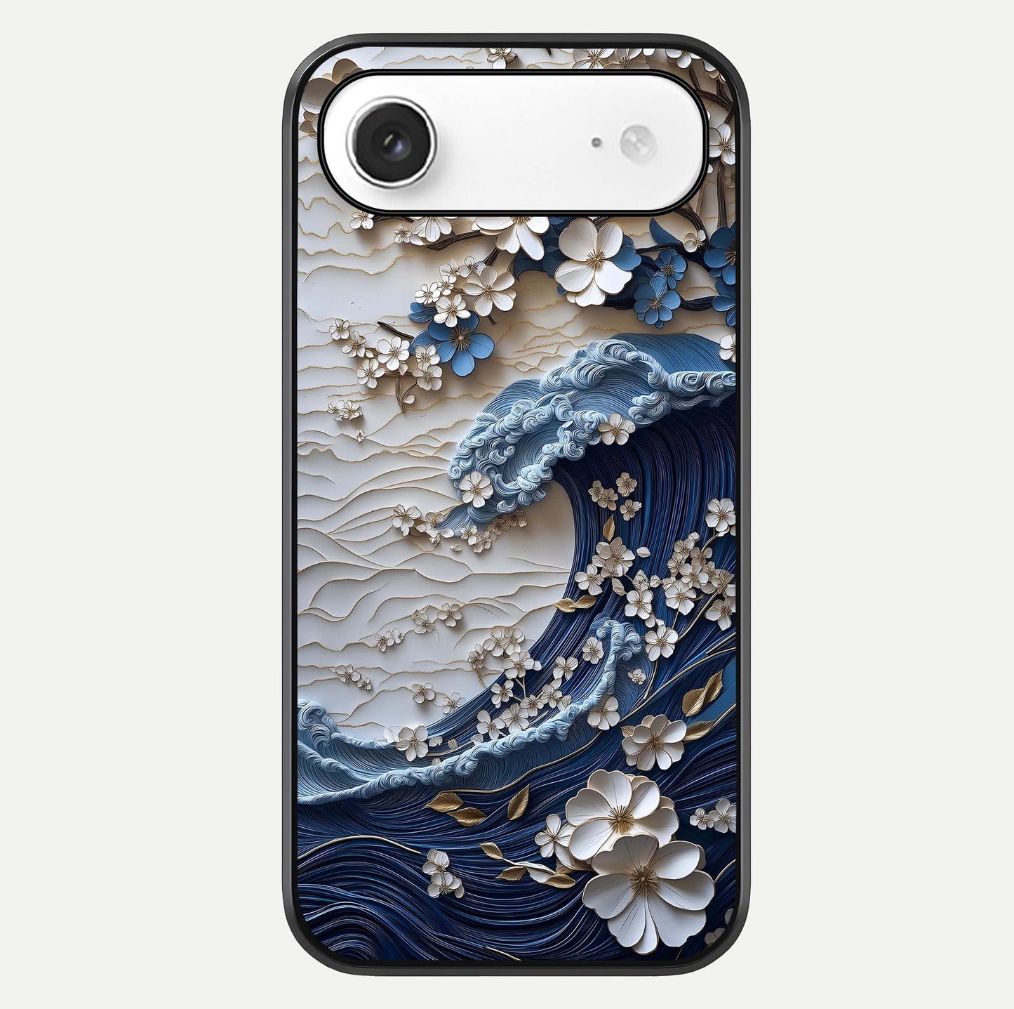 Blossom Wave Art Glass Case For iPhone Air  by Custom World