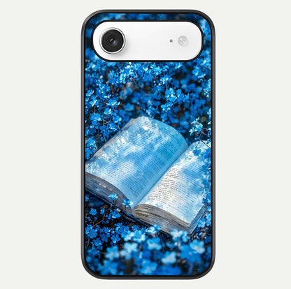 Blue Bloom Tales Glass Case For iPhone Air  by Custom World
