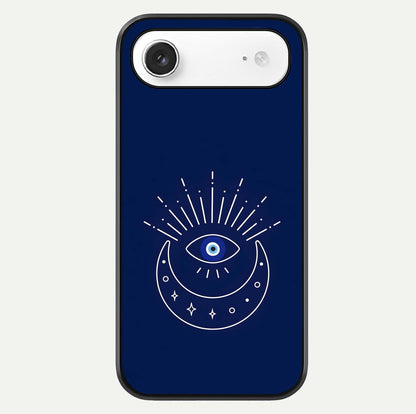 Blue Evil Eye Glass Case For iPhone Air  by Custom World