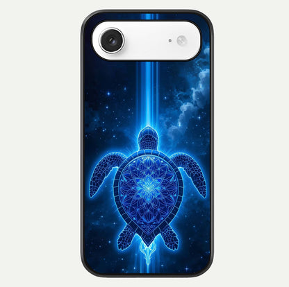 Blue Galaxy Turtle Glass Case For iPhone Air  by Custom World
