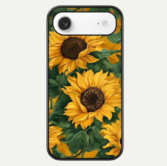 Bright Sunflower Bloom Glass Case For iPhone Air  by Custom World