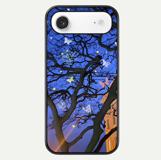 Butterfly Night Magic Glass Case For iPhone Air  by Custom World