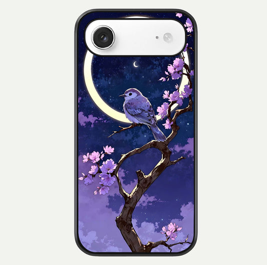 Celestial Bird Blossom Glass Case For iPhone Air  by Custom World