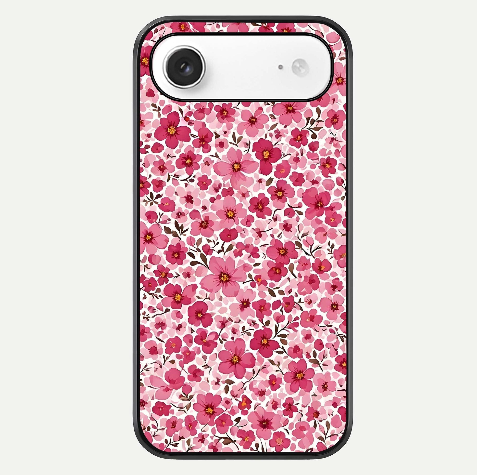 Cherry Blossom Charm Glass Case For iPhone Air  by Custom World