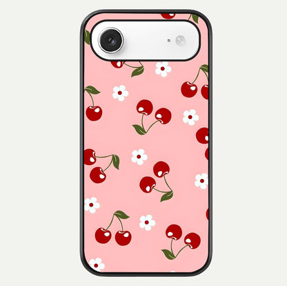 Cherry Love Mood Glass Case For iPhone Air  by Custom World