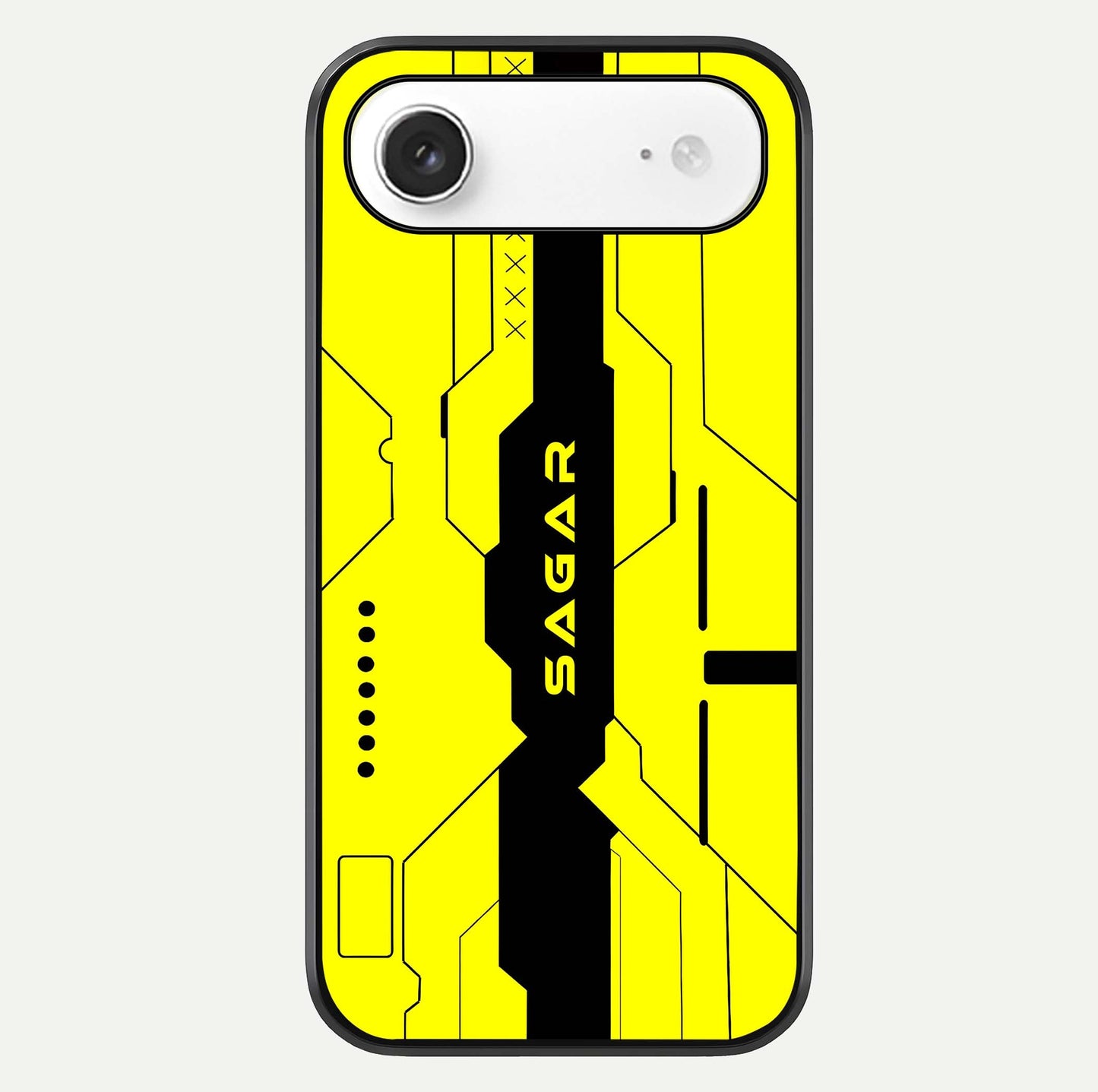 Circuit CYBERPUNK Custom Name Glass Case For iPhone Air  by Custom World