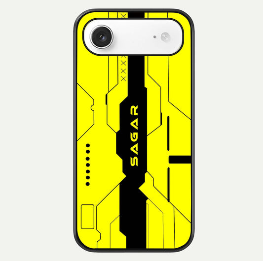 Circuit CYBERPUNK Custom Name Glass Case For iPhone Air  by Custom World
