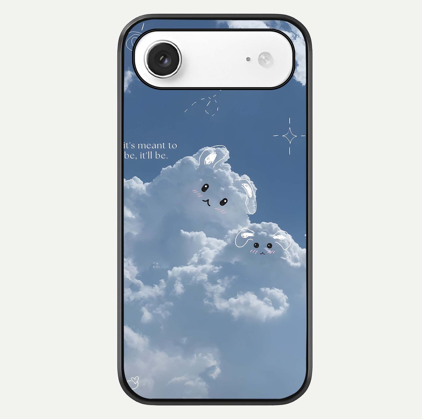 Cloud Bunny Dreams Glass Case For iPhone Air  by Custom World