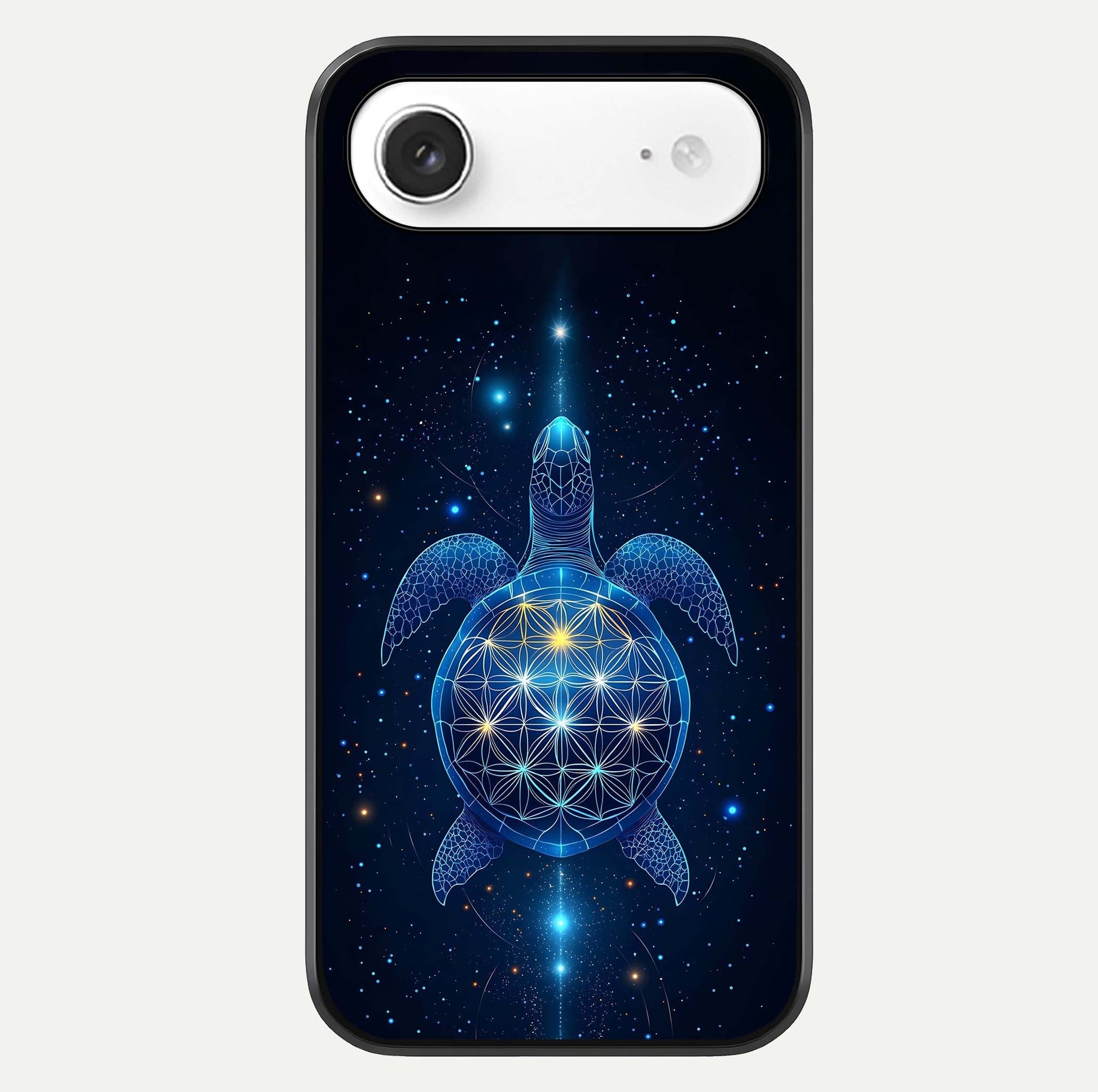 Crimson Blue Turtle Glass Case For iPhone Air  by Custom World