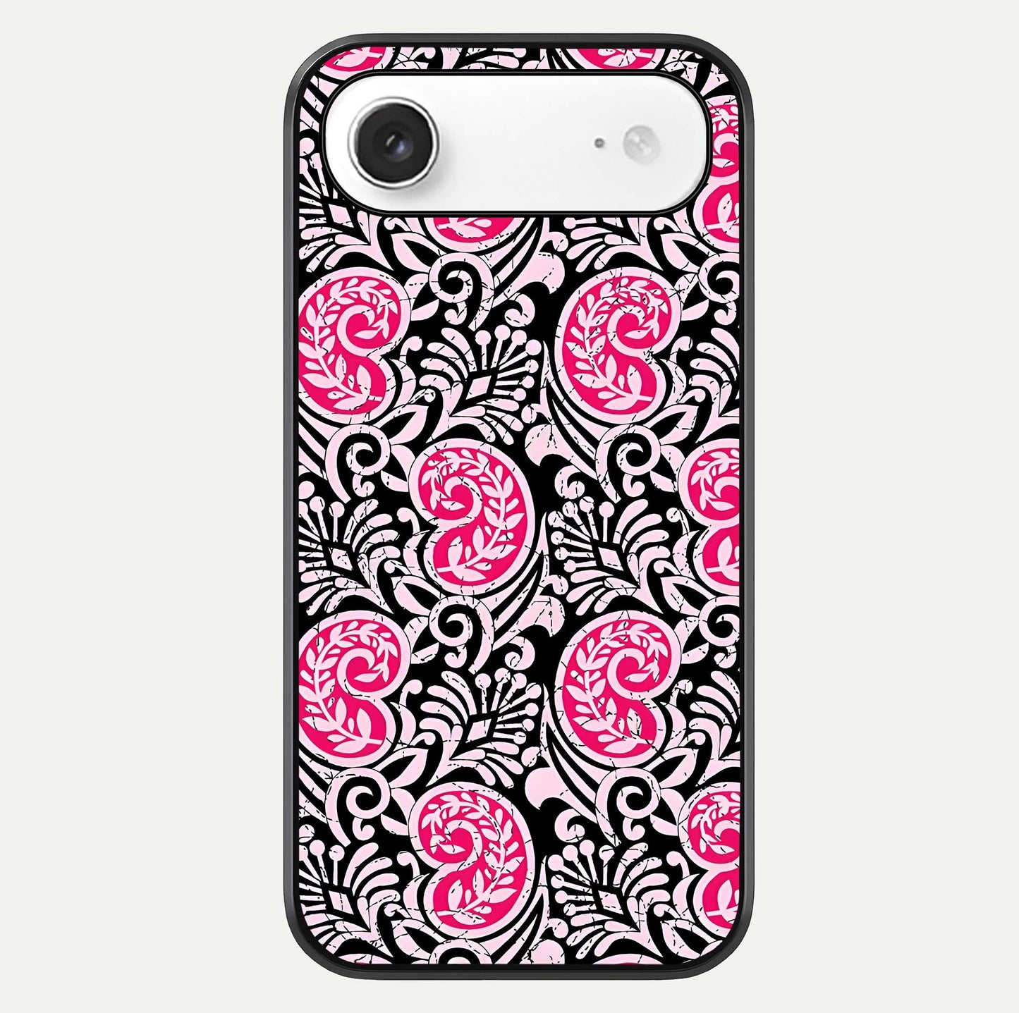 Crimson Paisley Charm Glass Case For iPhone Air  by Custom World