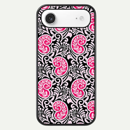 Crimson Paisley Charm Glass Case For iPhone Air  by Custom World