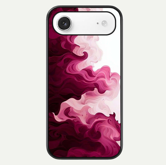 Crimson Wave Flow Glass Case For iPhone Air  by Custom World