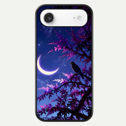 Crow & Moon Scenery Glass Case For iPhone Air  by Custom World