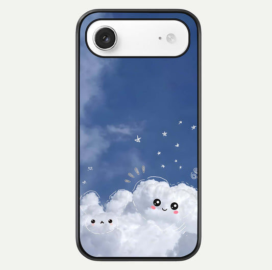 Cute Blossom Cloud Glass Case For iPhone Air  by Custom World