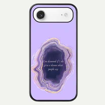 Damned People Quote Glass Case For iPhone Air  by Custom World