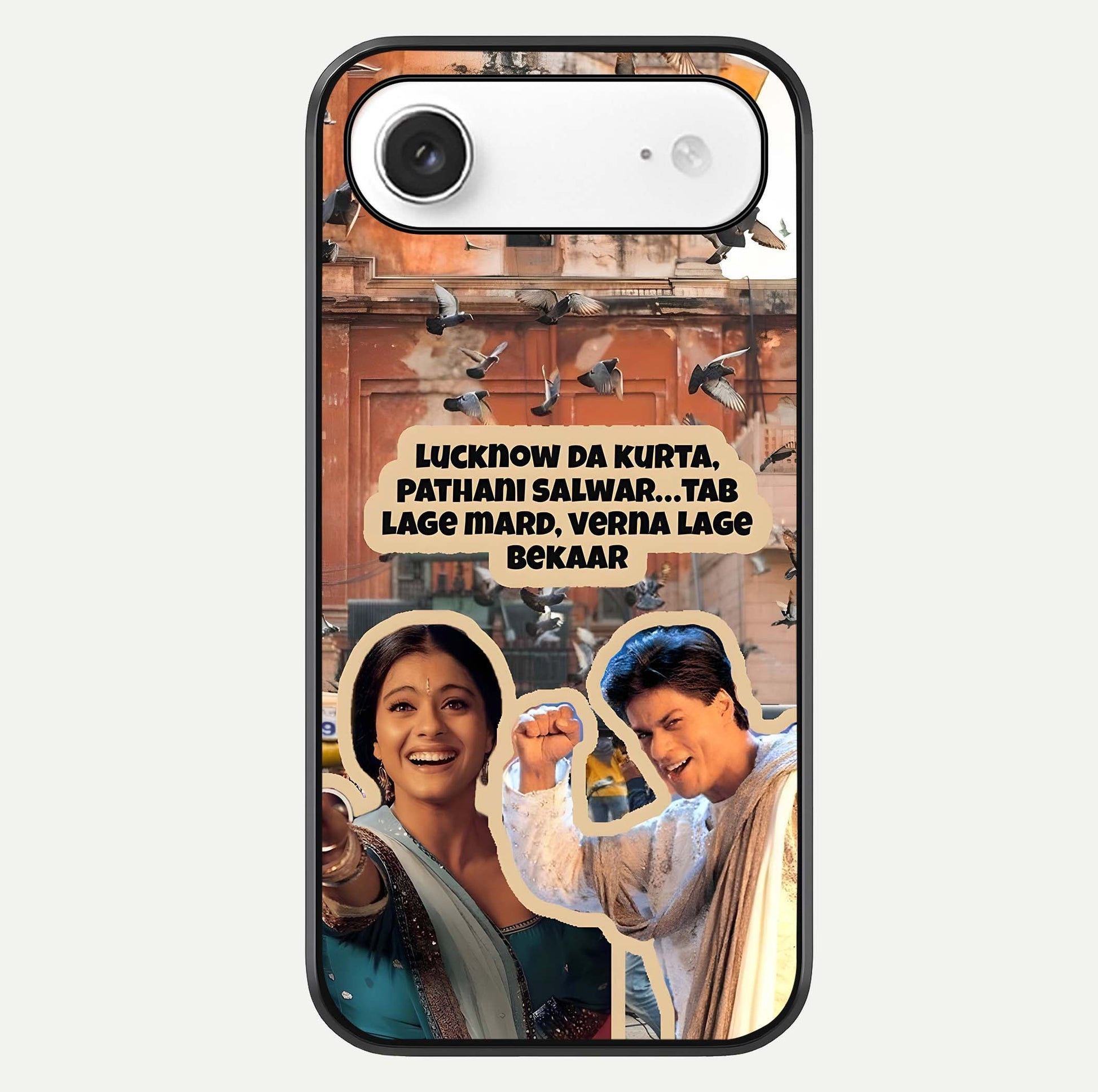 Desi Retro Vibes Glass Case For iPhone Air  by Custom World