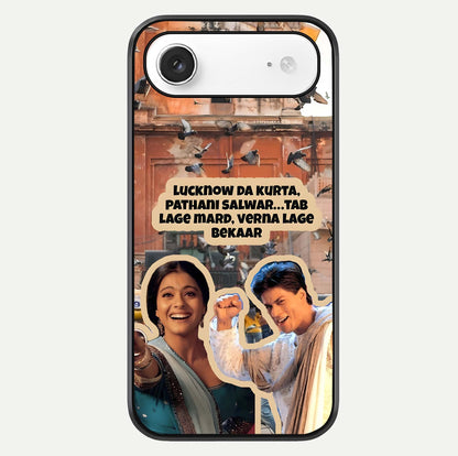 Desi Retro Vibes Glass Case For iPhone Air  by Custom World