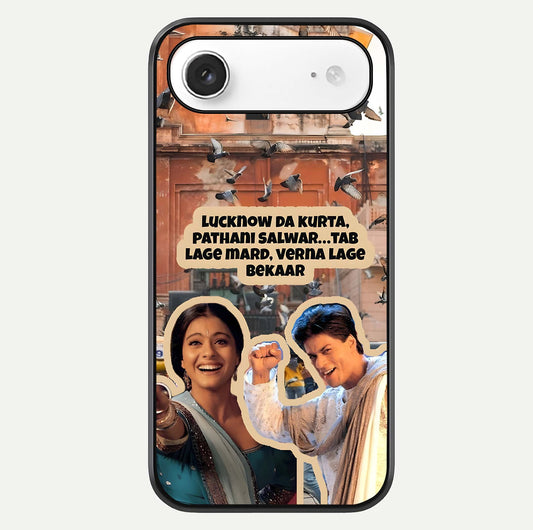 Desi Retro Vibes Glass Case For iPhone Air  by Custom World