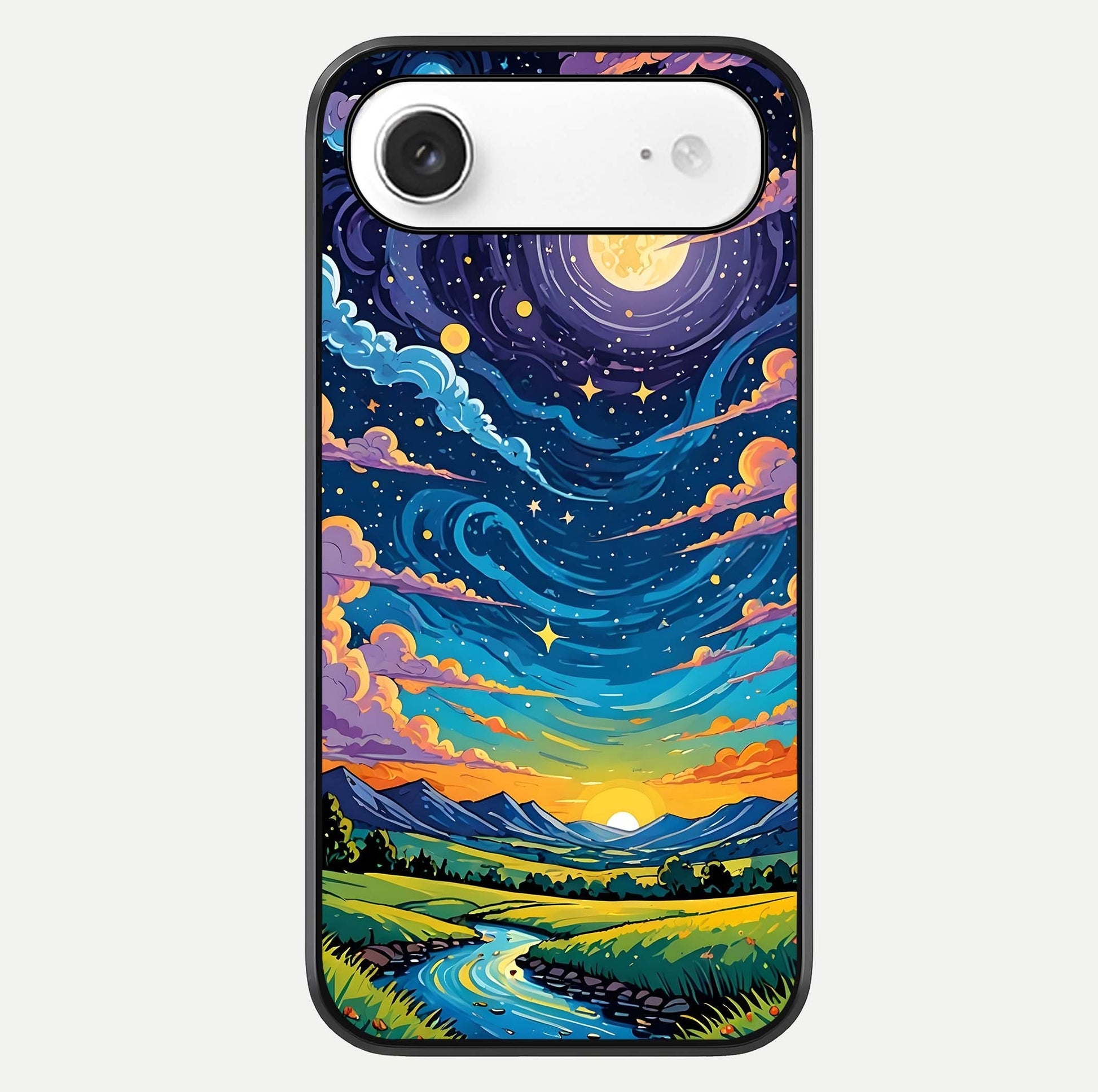 Dreamy Night Landscape Glass Case For iPhone Air  by Custom World