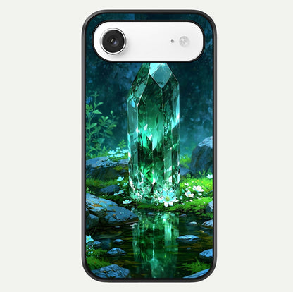 Emerald Light Crystal Glass Case For iPhone Air  by Custom World