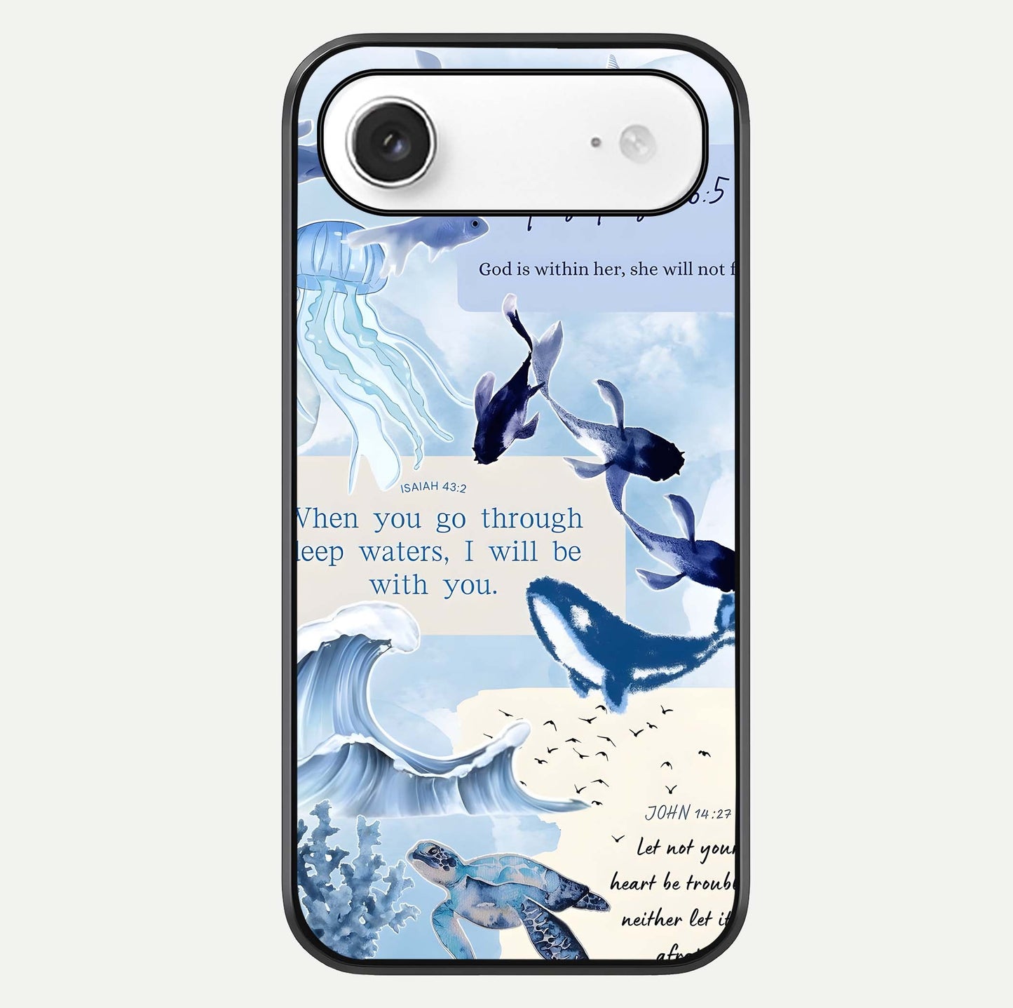 Faithful Ocean Promise Glass Case For iPhone Air  by Custom World