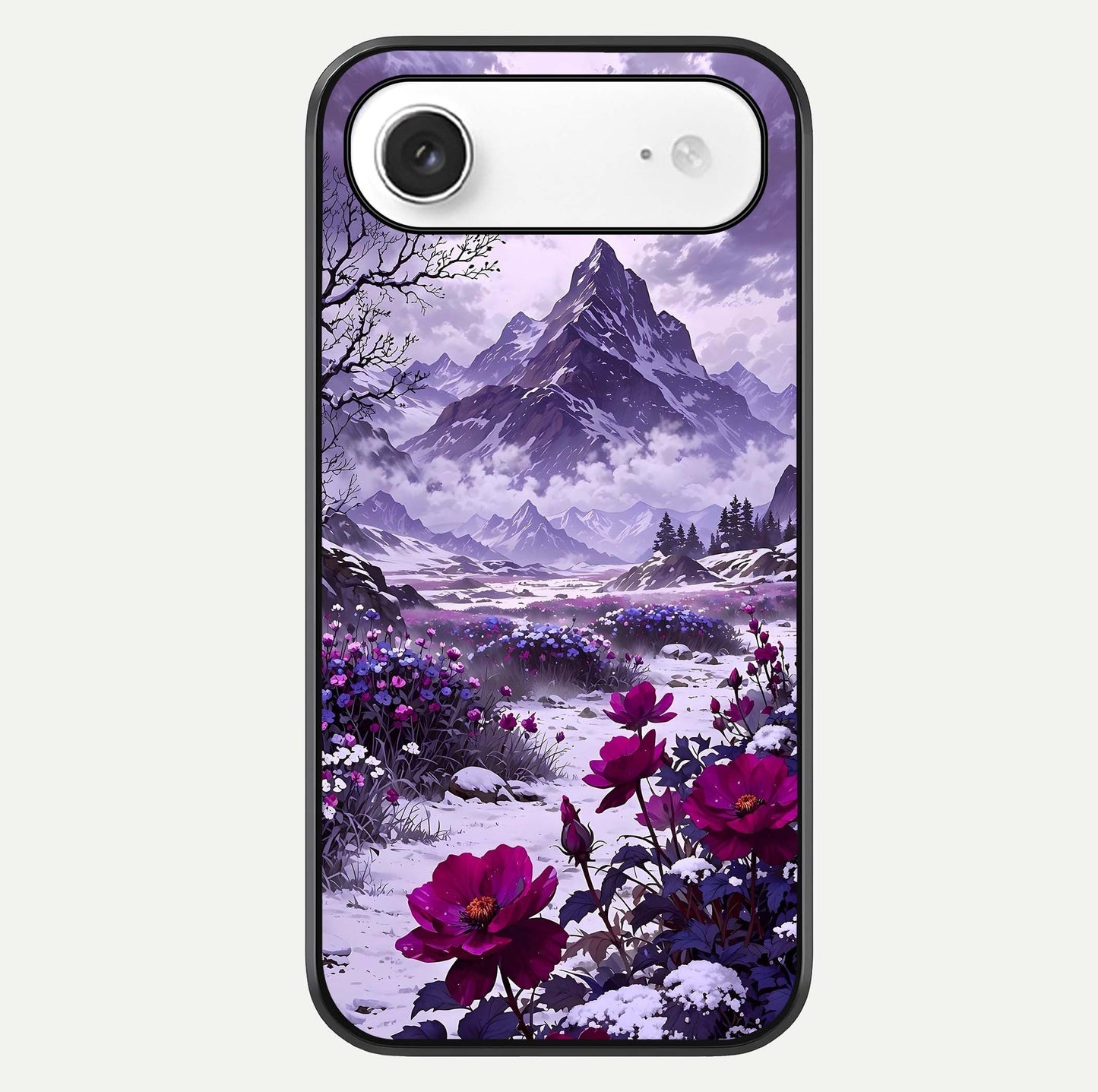 Flower Mountain View Glass Case For iPhone Air  by Custom World