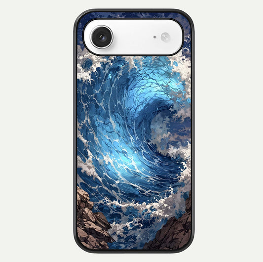Giant Ocean Wave Glass Case For iPhone Air  by Custom World