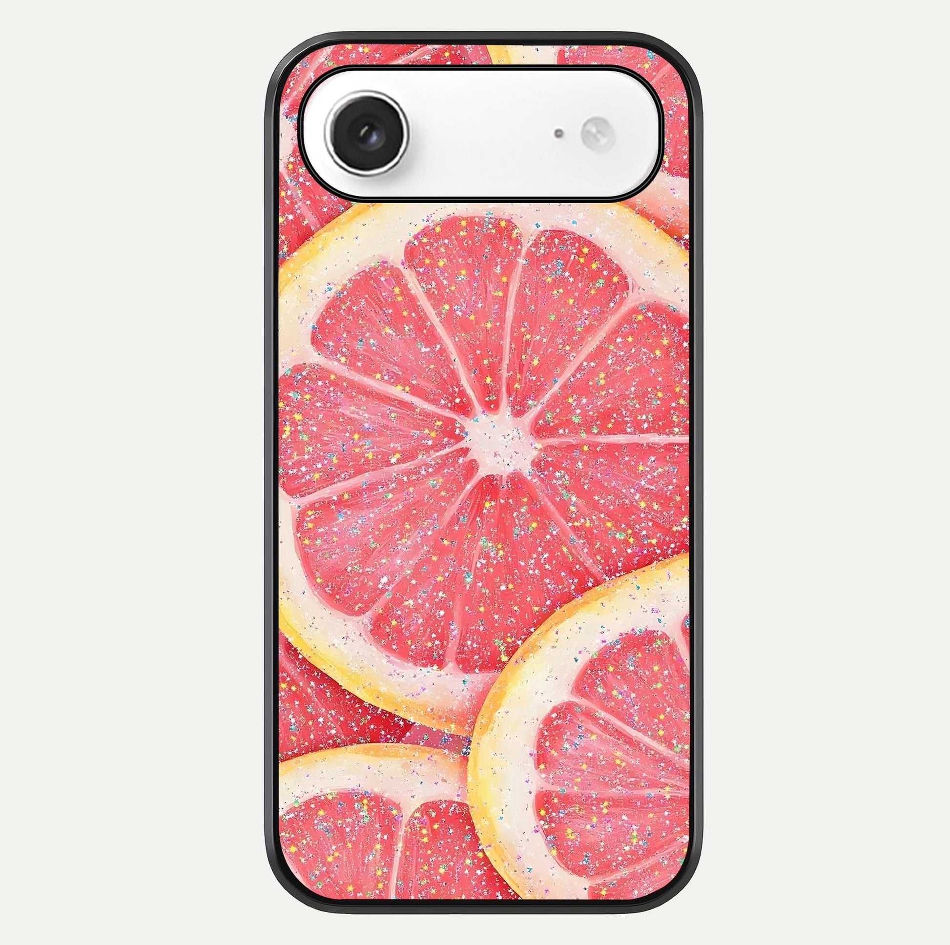 Glitter Grapefruit Glass Case For iPhone Air  by Custom World