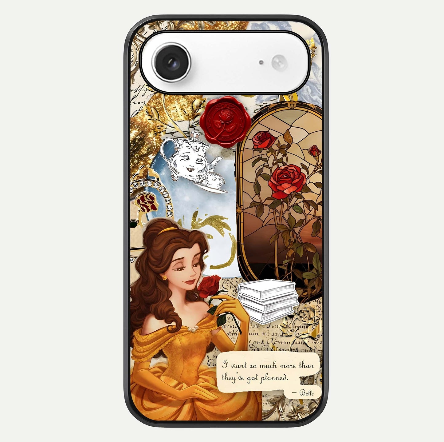 Golden Dream Belle Glass Case For iPhone Air  by Custom World