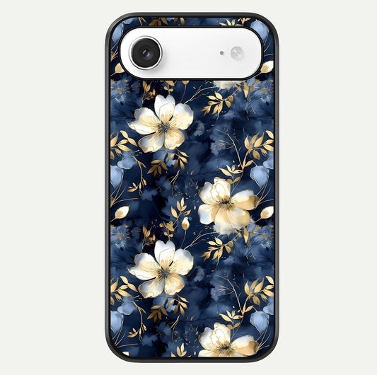 Golden Midnight Bloom Glass Case For iPhone Air  by Custom World