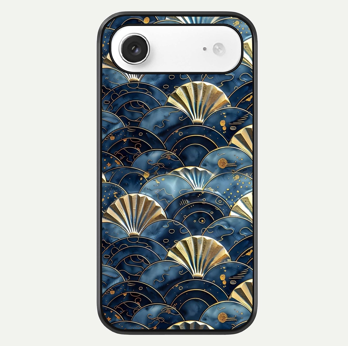 Golden Wave Luxe Glass Case For iPhone Air  by Custom World