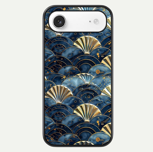 Golden Wave Luxe Glass Case For iPhone Air  by Custom World