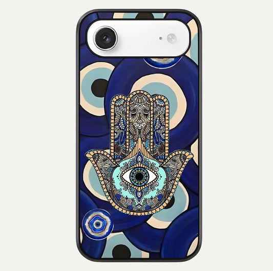 Hamsa Divine Guard Glass Case For iPhone Air  by Custom World