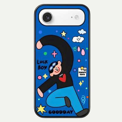 Happy Luck Vibe Glass Case For iPhone Air  by Custom World