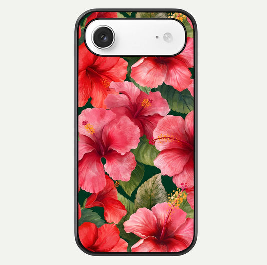Hibiscus Pattern Glass Case For iPhone Air  by Custom World
