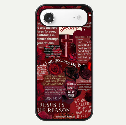 Jesus Love Heals Glass Case For iPhone Air  by Custom World