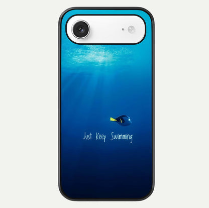 Just Keep Swimming Glass Case For iPhone Air  by Custom World