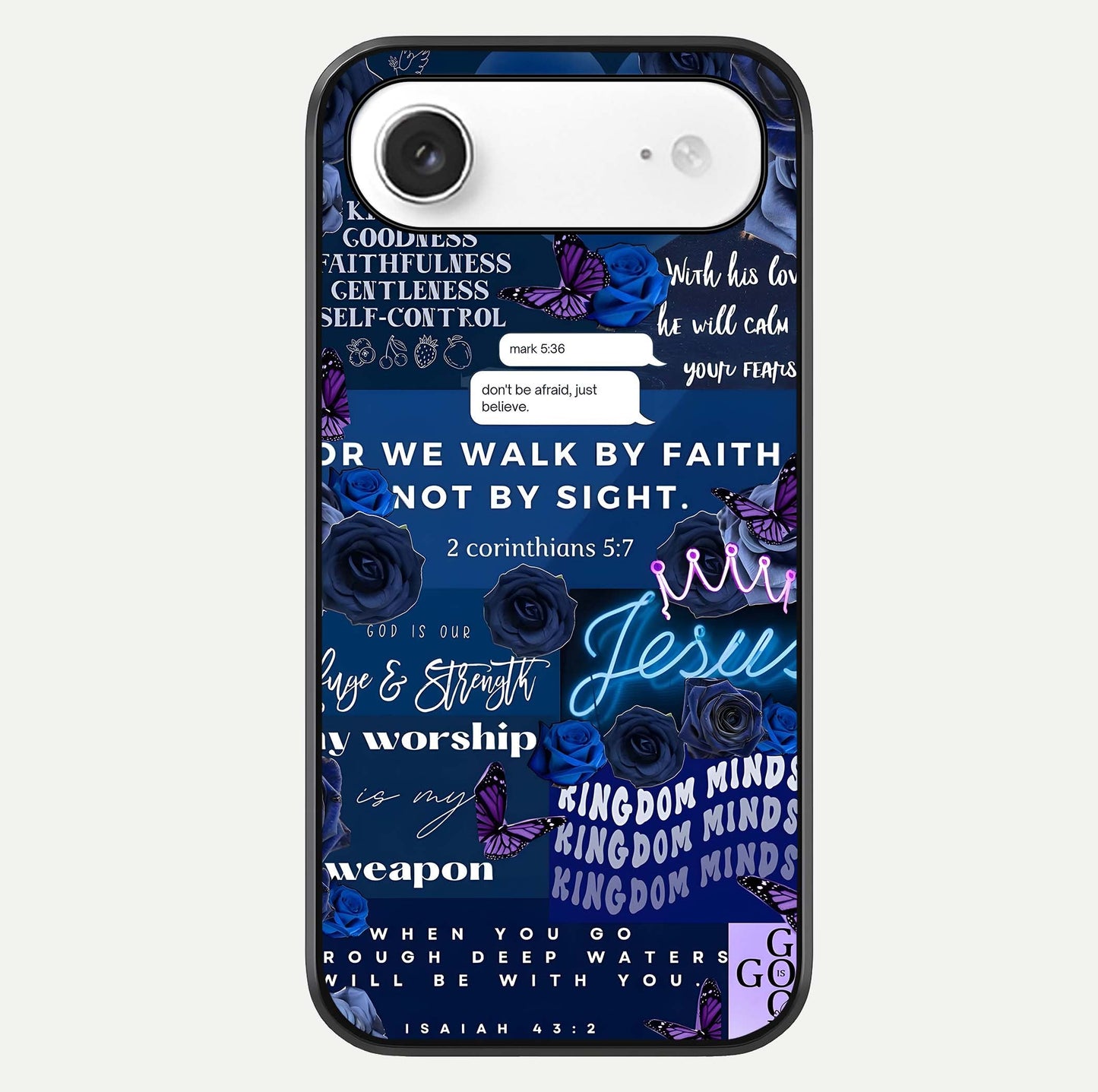 Kingdom Faith Glow Glass Case For iPhone Air  by Custom World