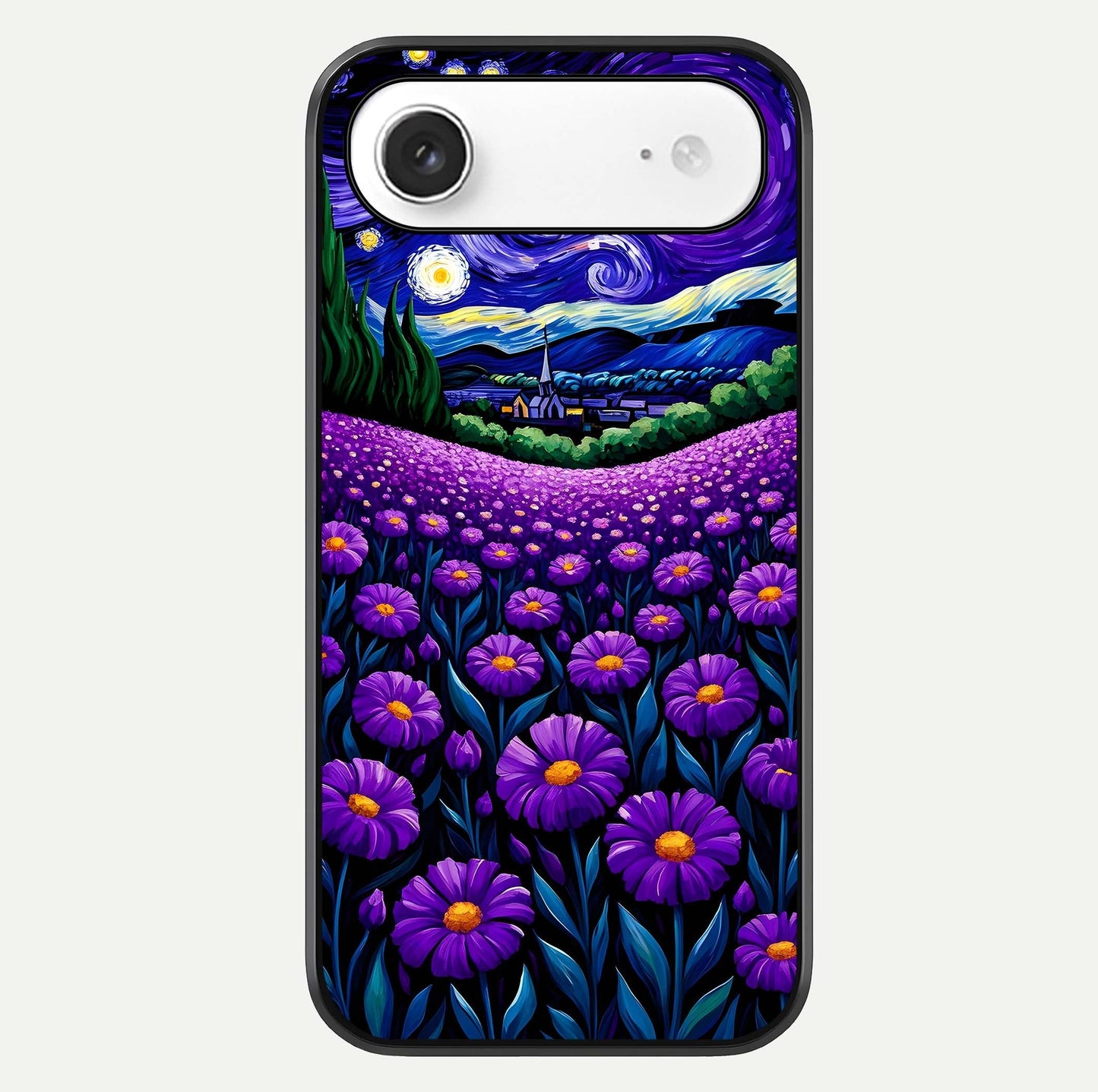 Lavender Moon Field Glass Case For iPhone Air  by Custom World