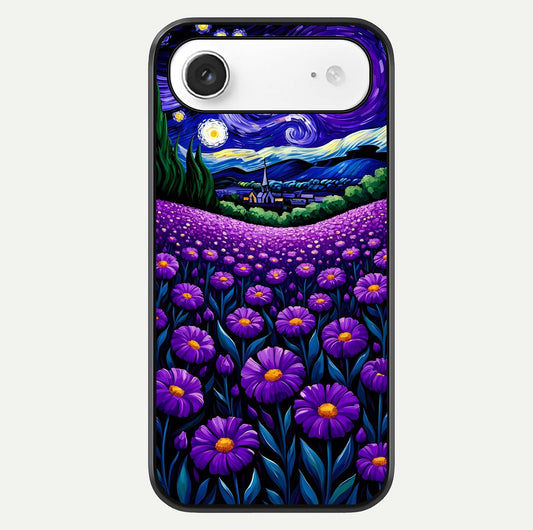 Lavender Moon Field Glass Case For iPhone Air  by Custom World