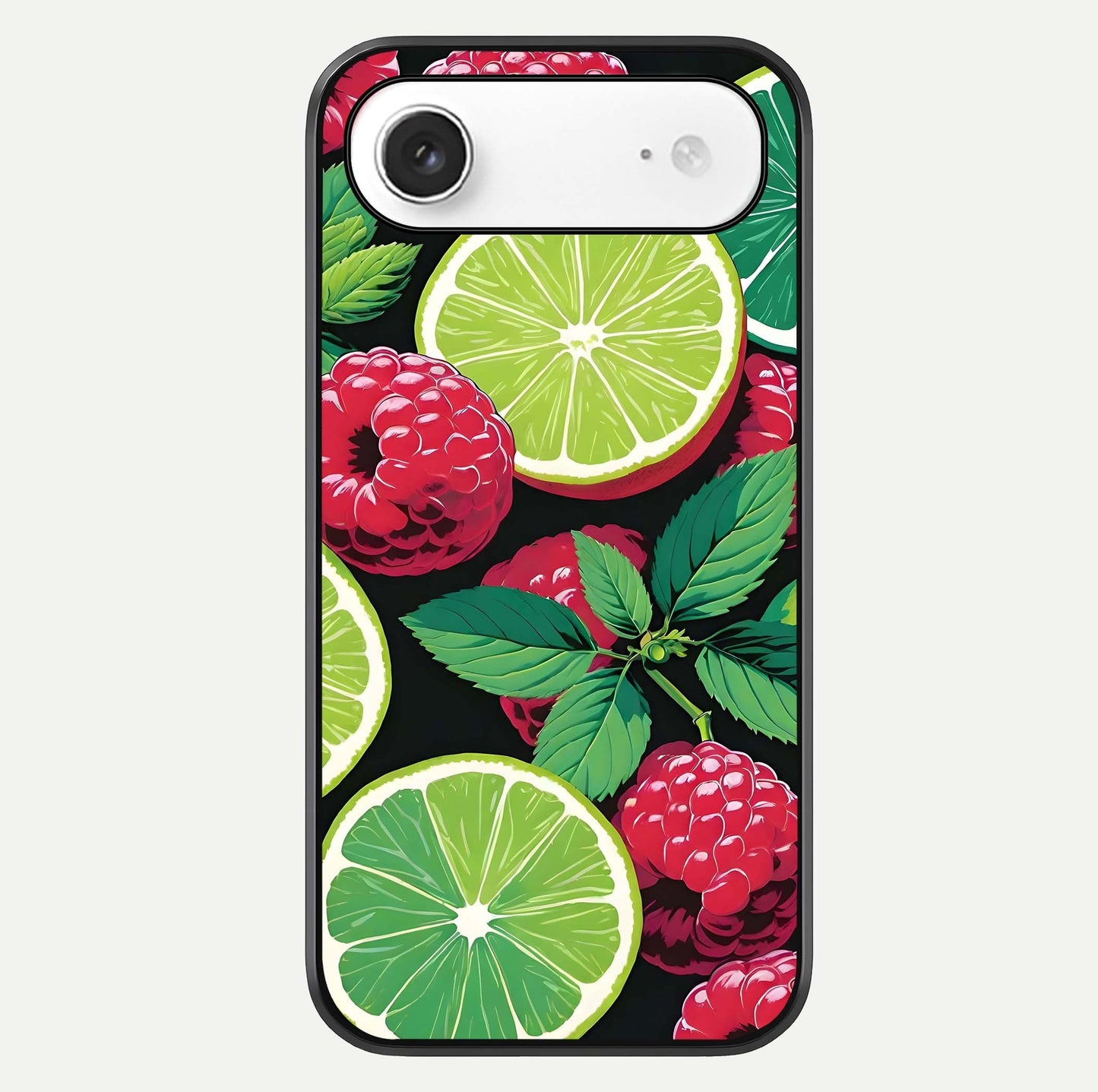 Lime & Raspberry Pattern Glass Case For iPhone Air  by Custom World