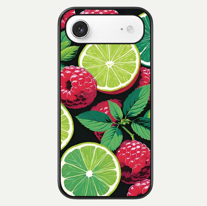 Lime & Raspberry Pattern Glass Case For iPhone Air  by Custom World
