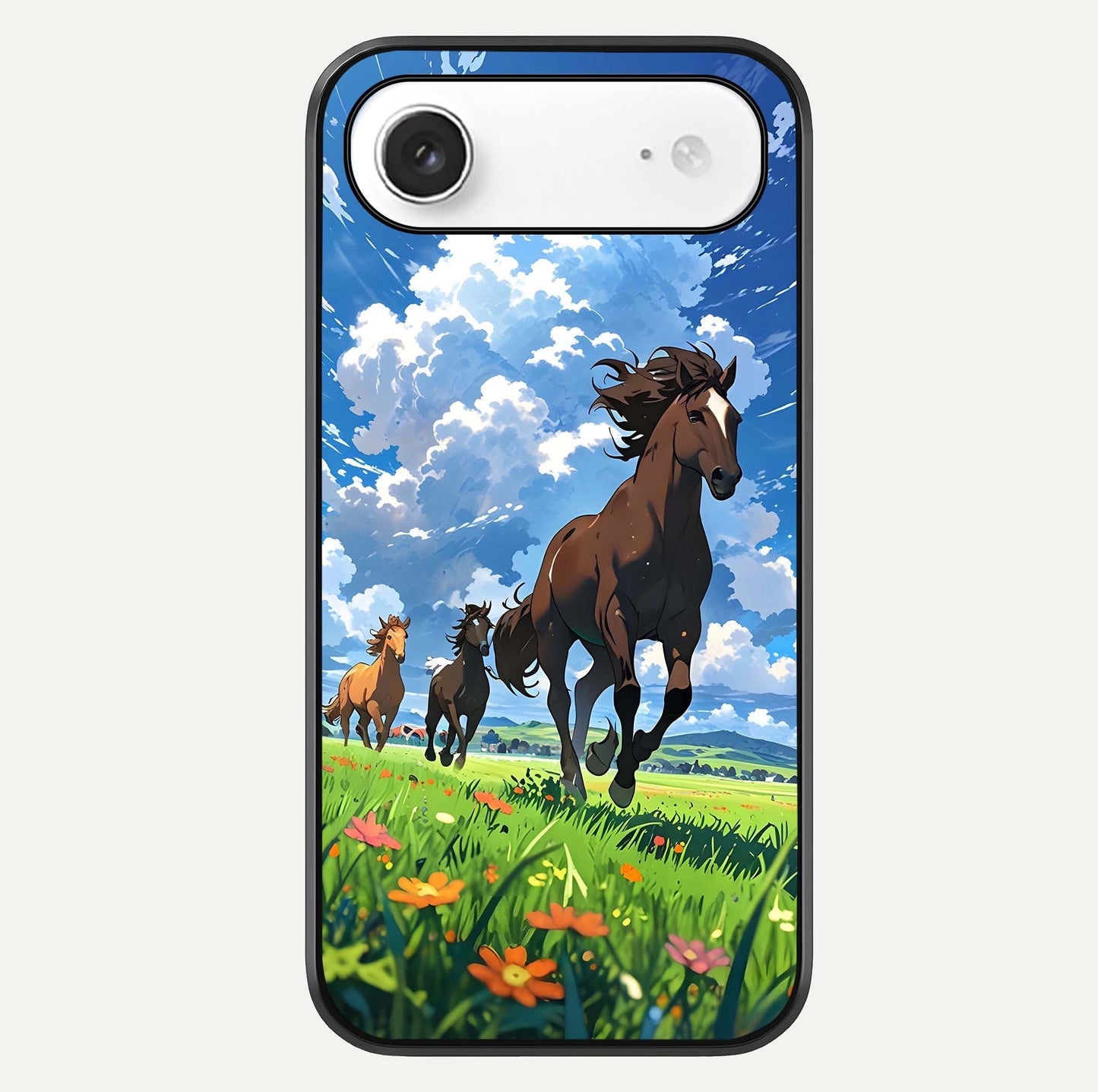Majestic Horses Galloping Glass Case For iPhone Air  by Custom World