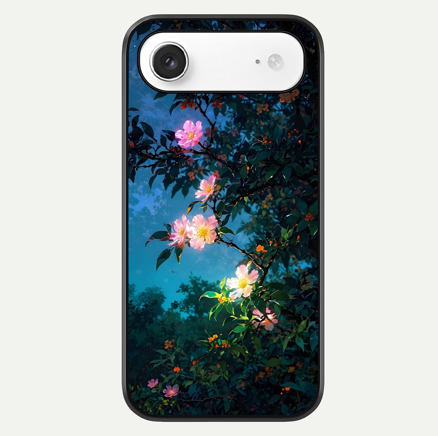 Midnight Bloom Glow Glass Case For iPhone Air  by Custom World