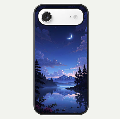 Midnight Lake Peace Glass Case For iPhone Air  by Custom World