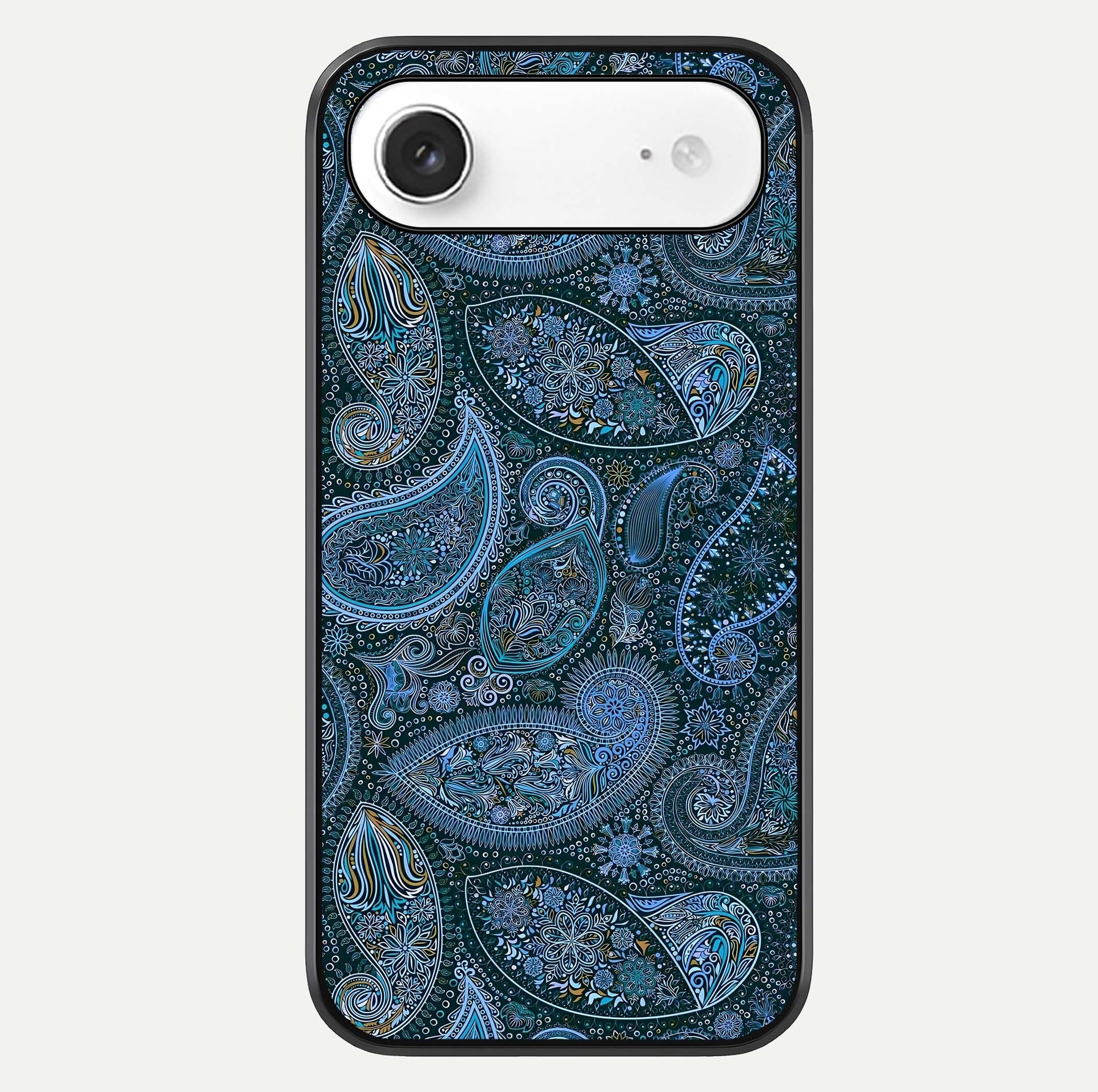 Midnight Paisley Glow Glass Case For iPhone Air  by Custom World